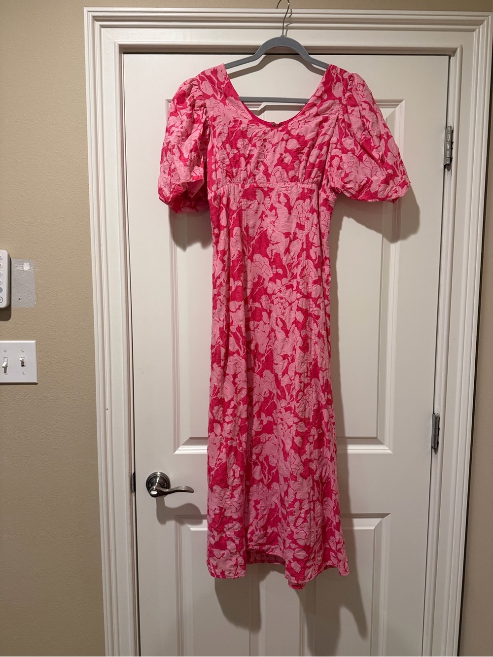 Tuckernuck Hyacinth House Pink Textured Floral Maxi Dress S Seaport Midi